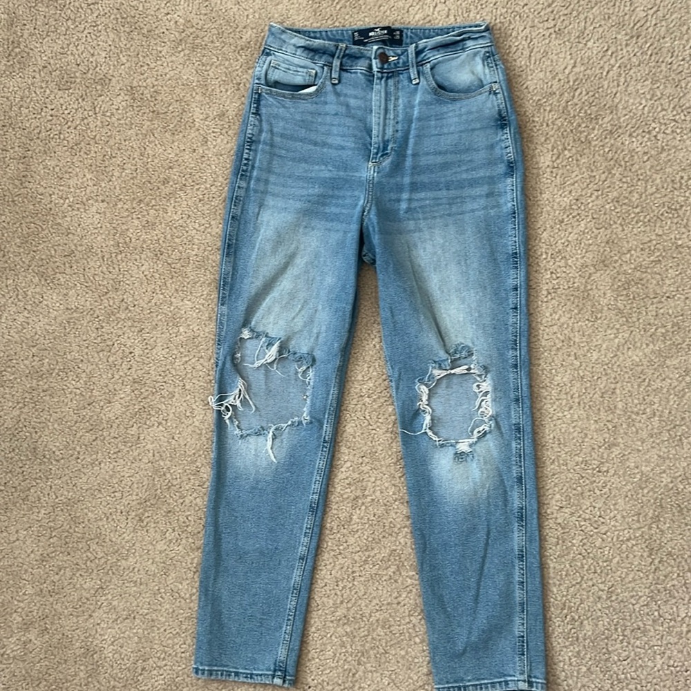 Hollister high rise mom jeans